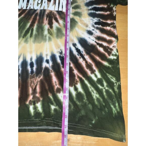 Vintage Slam Magazine Shirt Basketball Hoop Green Tie Dye Tee Large - Picture 10 of 10